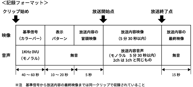 記録フォーマット